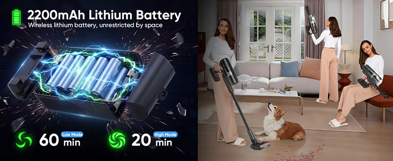 Portable Cordless Stick Vacuum
