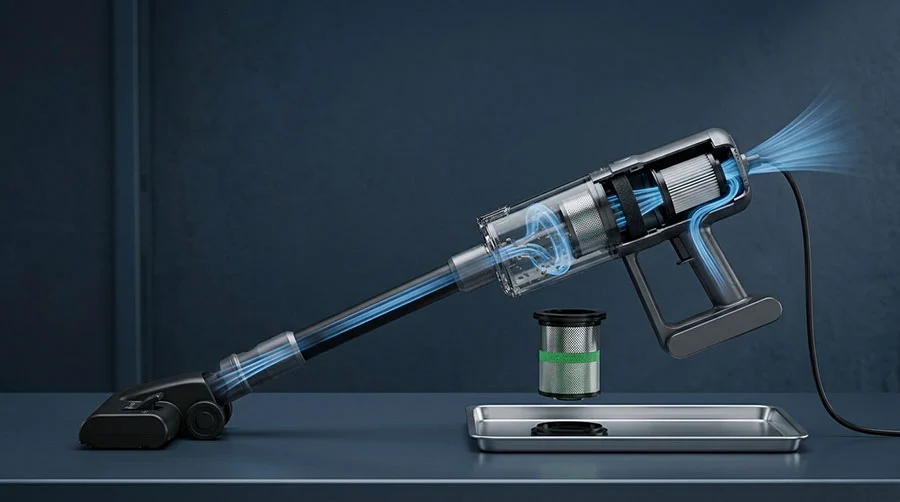 Long Cord Brushless Upright Vacuum